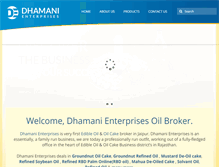 Tablet Screenshot of dhamanienterprises.com
